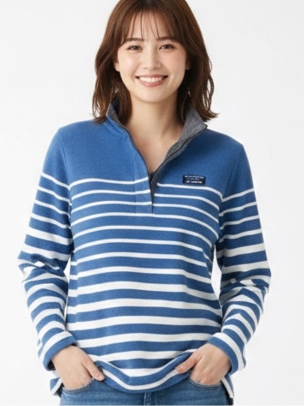 03 L.L. Bean Pullover Top Size Small Petite | Cozy-Core Layer Neutral Essential